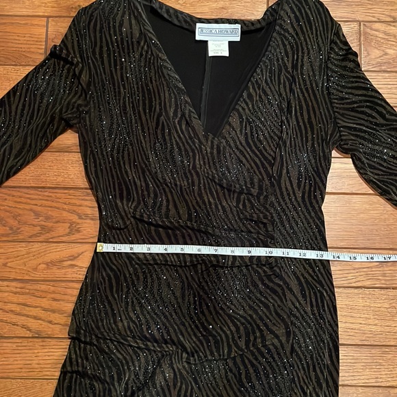 Jessica Howard sparkly wrap-style dress 6-8 - Picture 9 of 11